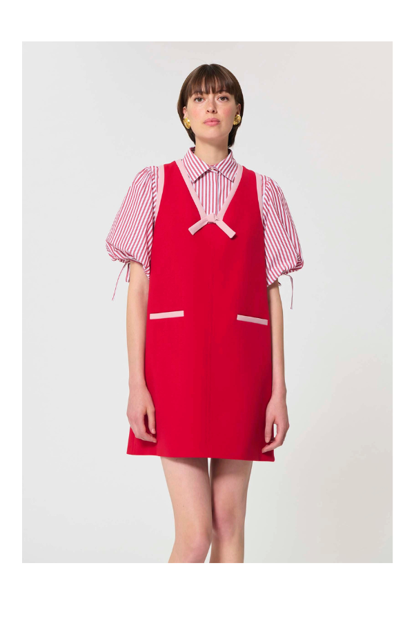 Rule Dress in Red Double Canvas