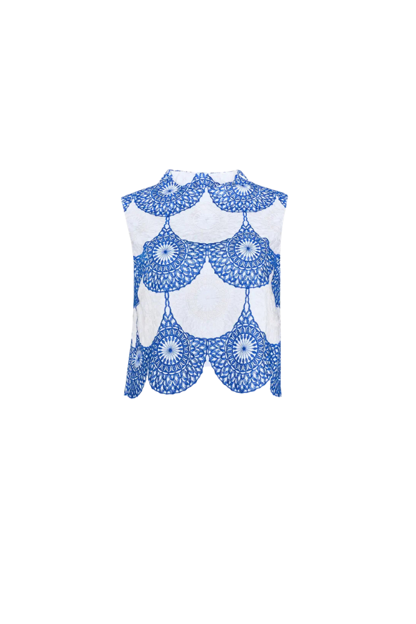 Nicki Top in Seabreeze Medallion