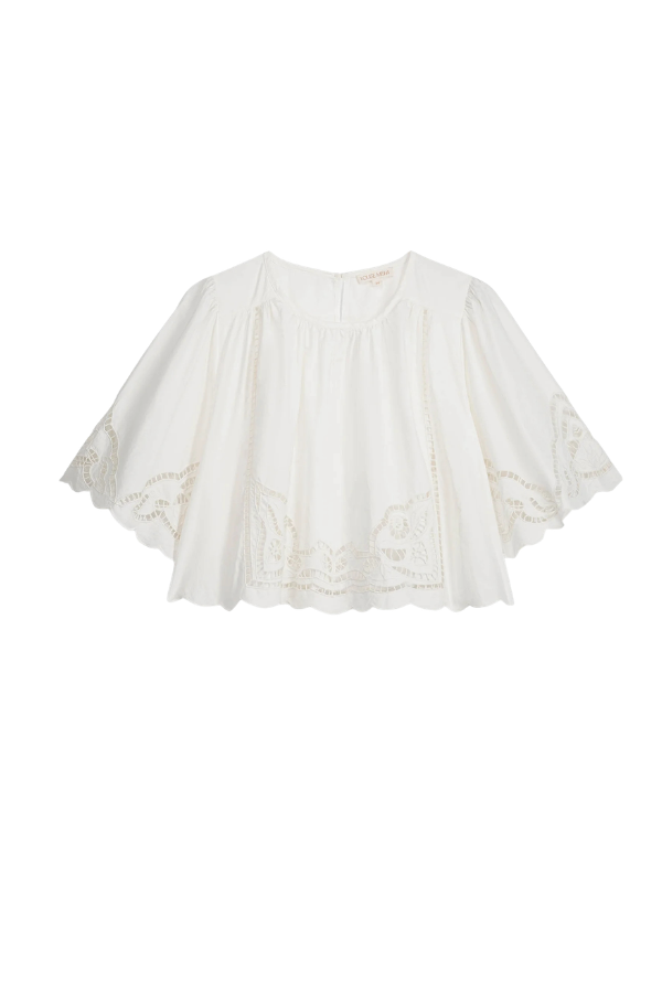Louvia Blouse in Off White