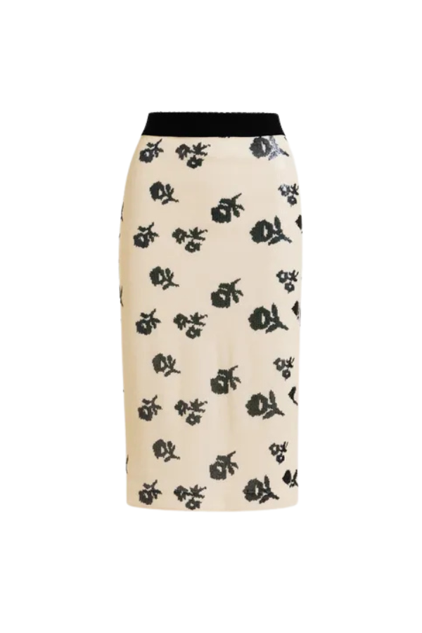 Jorinda Sequin Skirt in Combo3 Off White