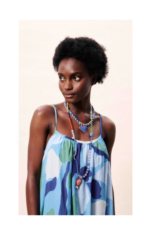 Andaman Dress in Nenufar Bleu