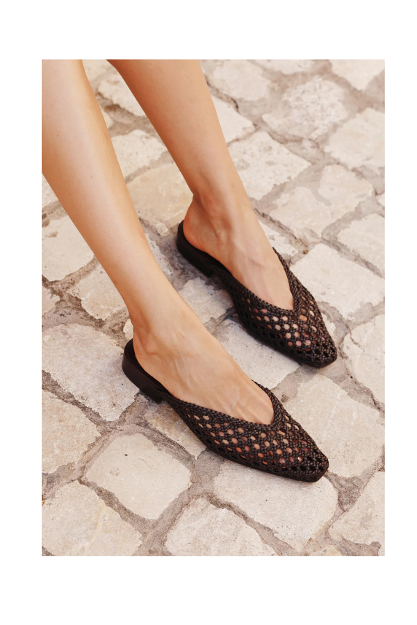 Faye Mule in Sienna Net
