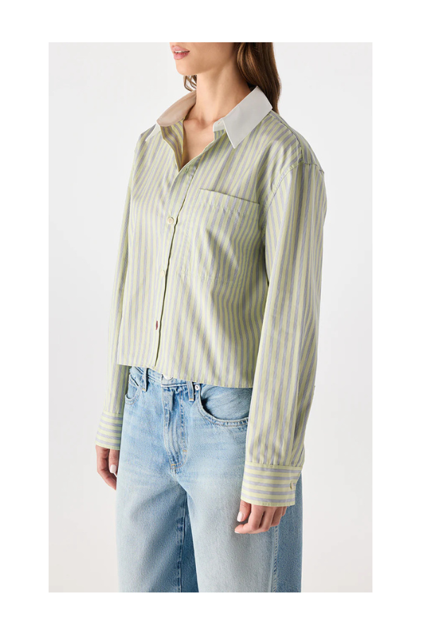 Ruth Crop Shirt in Thistle