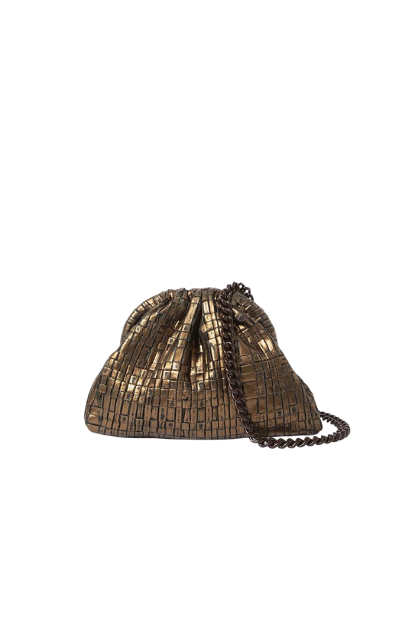 Mini Game Laminated Bag in Bronze