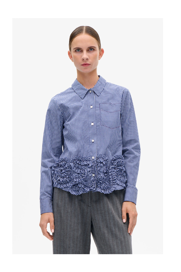 Mariel in Mini Blue Check