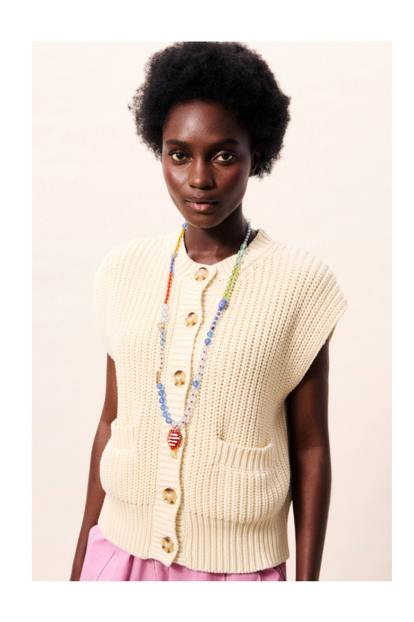 Natalie Cardigan in Creme