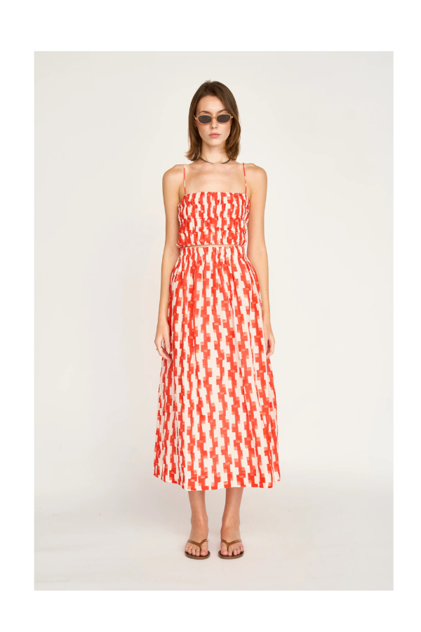 Verona Skirt in Cherry Hopscotch