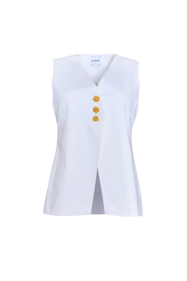 Roma Vest in White