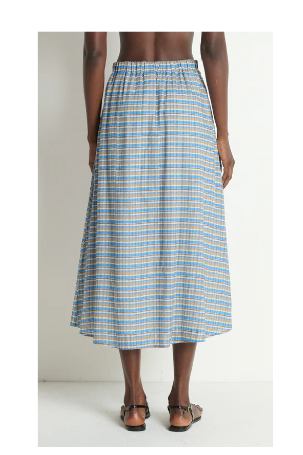 Tatiana Skirt in Coastal Plaid