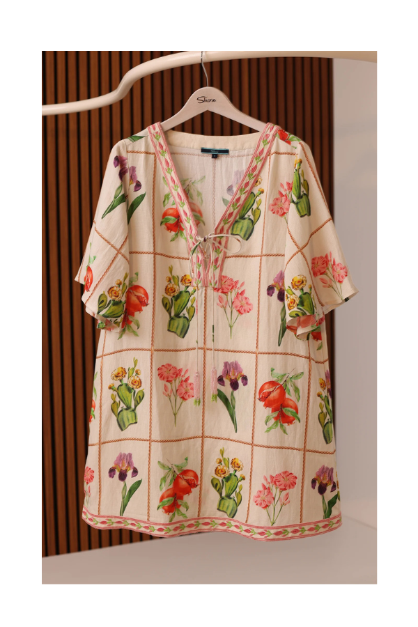 Carmen Mini Dress in Desert Flower