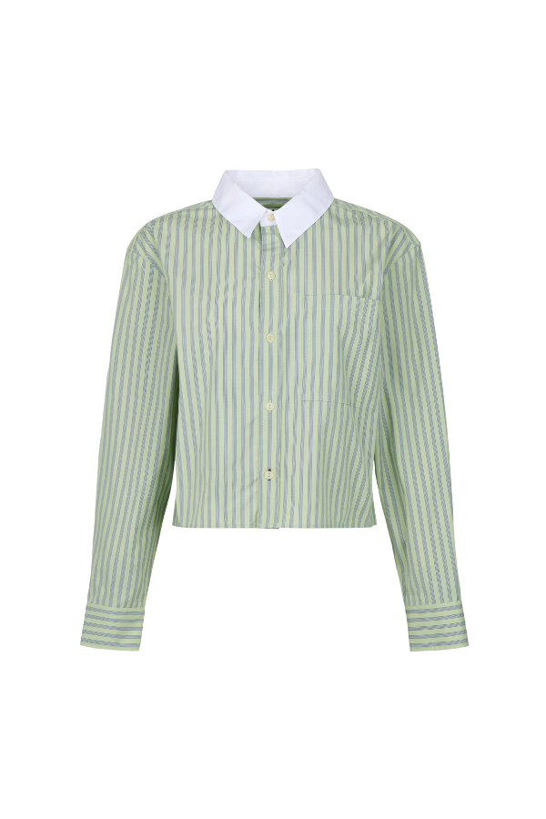 Ruth Crop Shirt in Thistle