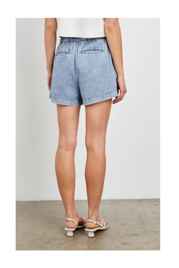 Foster Short in Faded Indigo