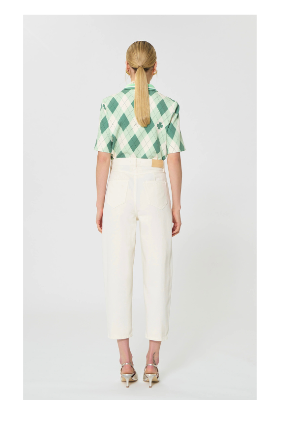 Jules Jeans in White Lightweight Denim