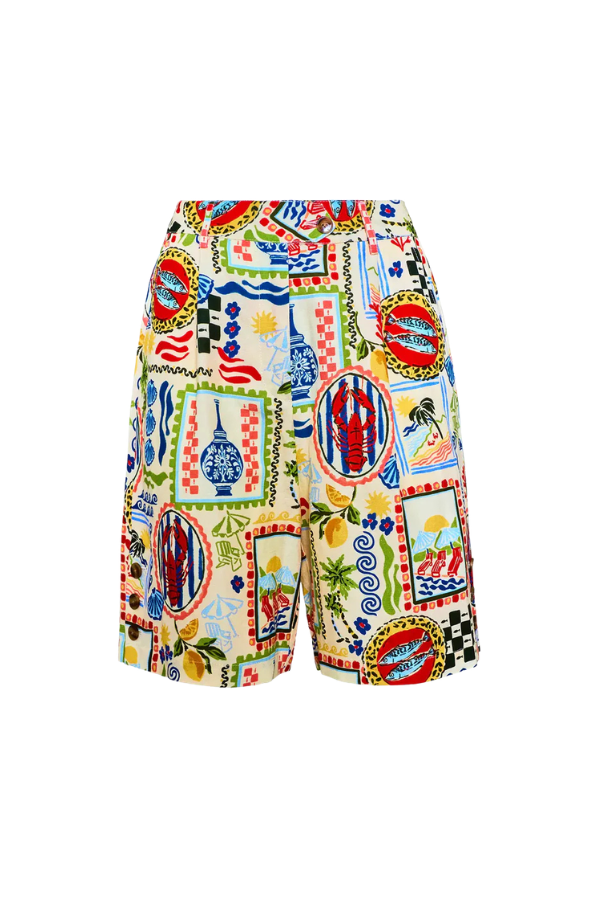 Ginny Bermuda Short in Coastal Conversation