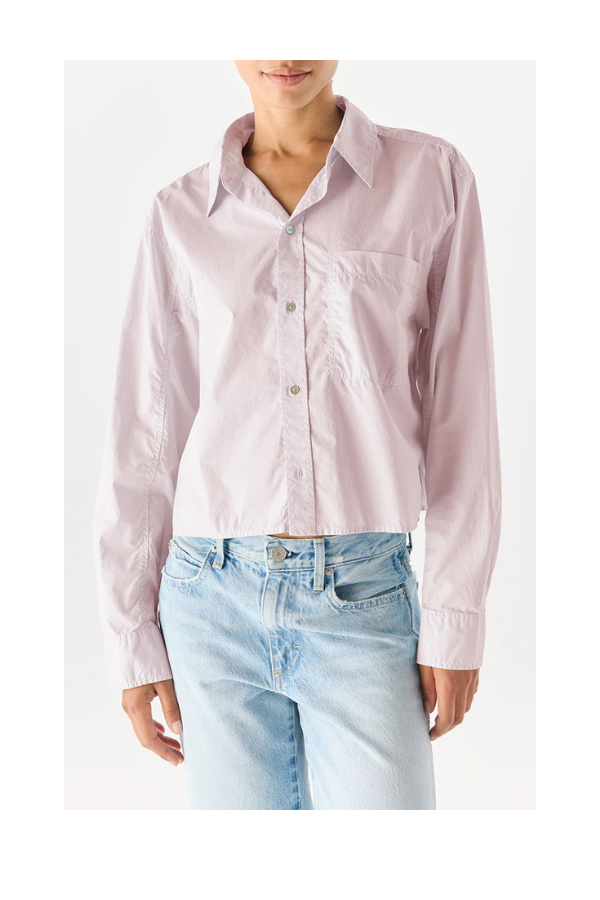 Ruth Crop Shirt in Wisteria