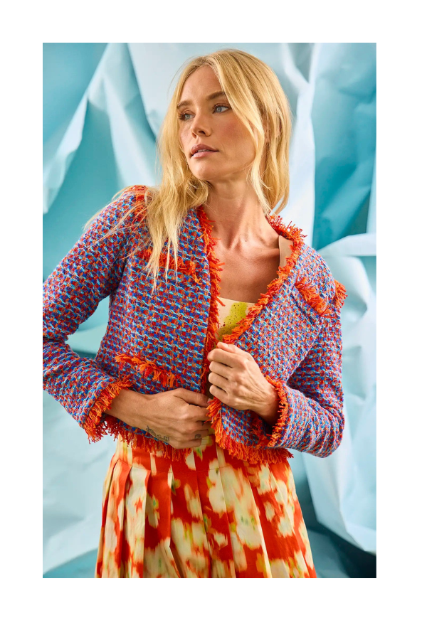 Coco Jacket in Mariner Tweed