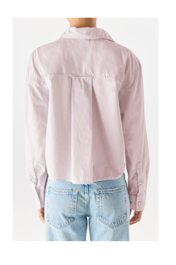 Ruth Crop Shirt in Wisteria