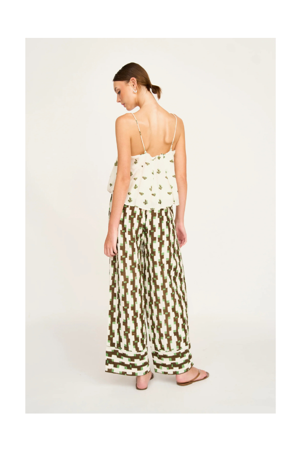 Woodstock Pant in Chocolate Mint Hopscotch