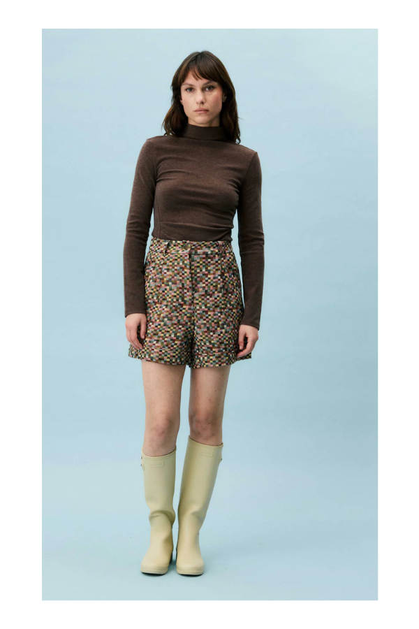 Papilio Top in Marron Glace