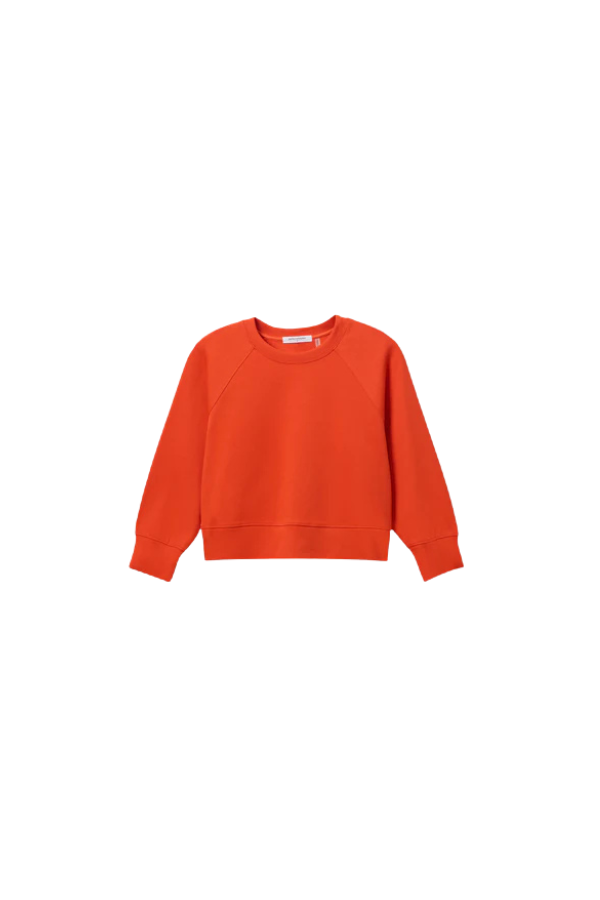 Nell Travel Crewneck Sweatshirt in Tomato