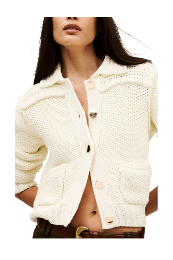 Cardigan Federica in Ecru