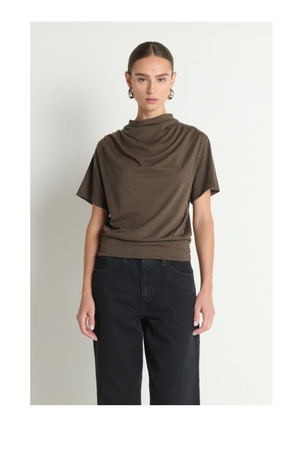 Daryl Cowlneck Tee Espresso