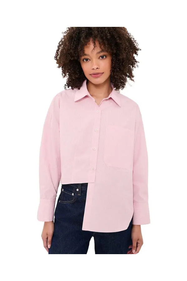 Carter Shirt in Pink Stripe