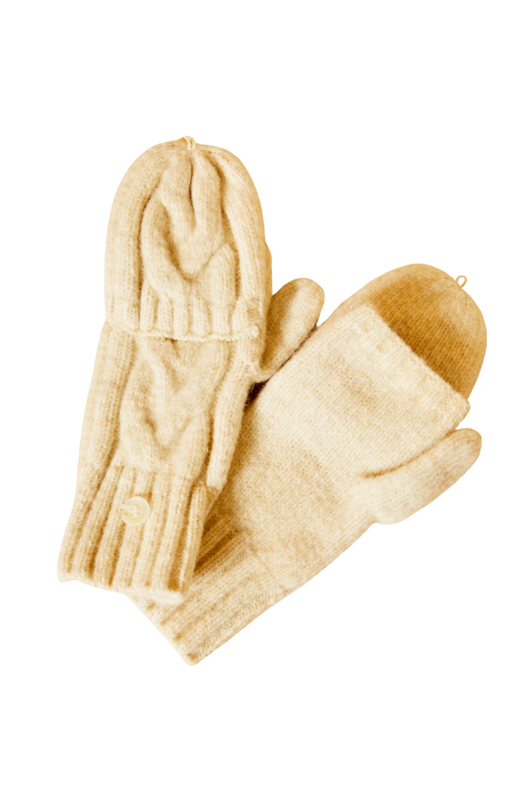 Cleo Mittens in Dove Marl