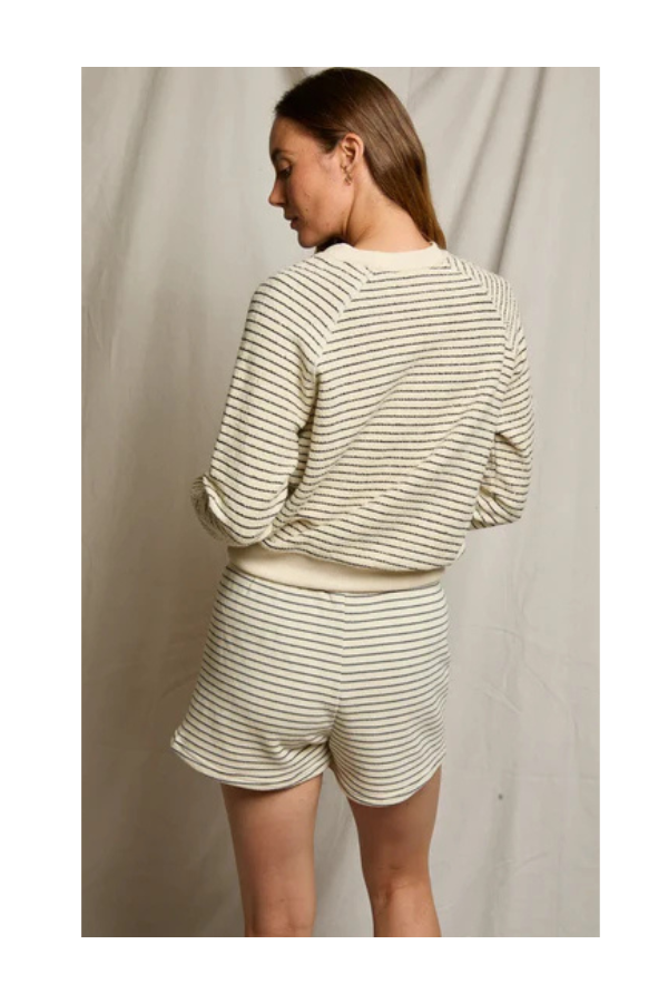 Alexi Sweatshirt in Natural/ Charcoal