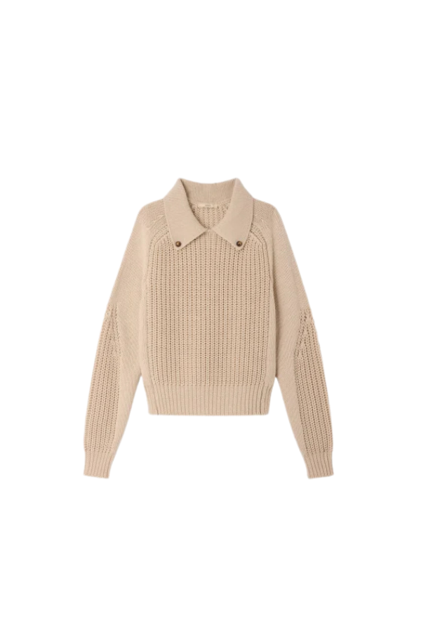 Afang Long Sleeve Sweater in Sand