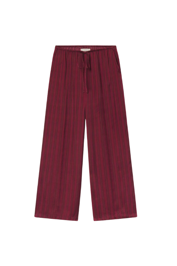 Zella Pant in Garnet Stripe