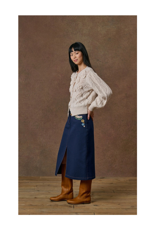 Midi Skirt Izandre in Navy