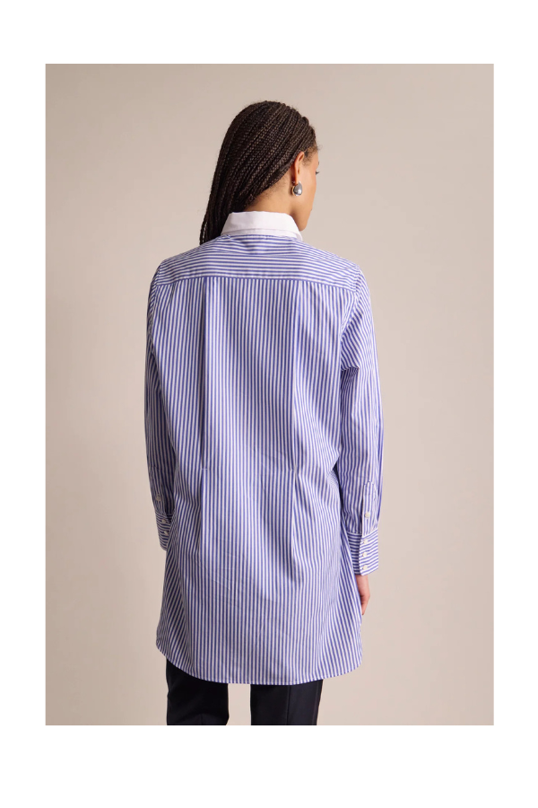 Blair Shirt in White Blue