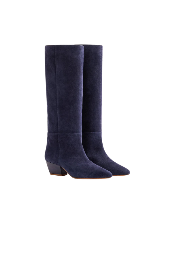 Suede High Boots in Notte
