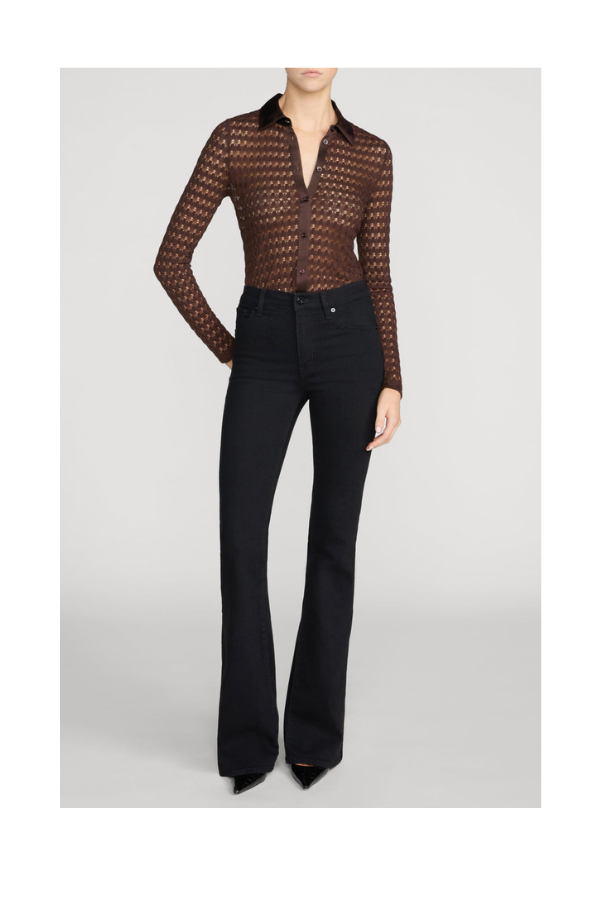 The Bubble Stitch Shirt in Chestnut