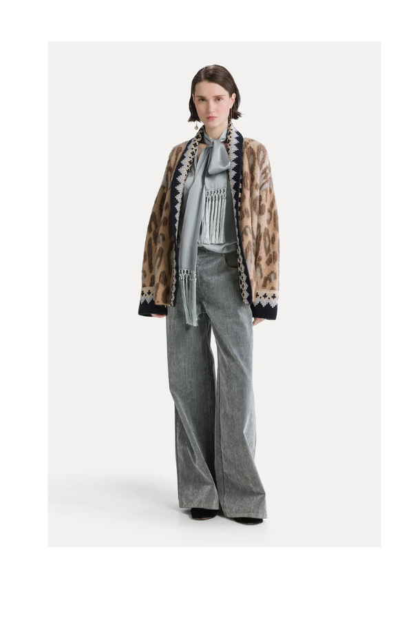 Flock Denim 5 Pockets Pants in Grey