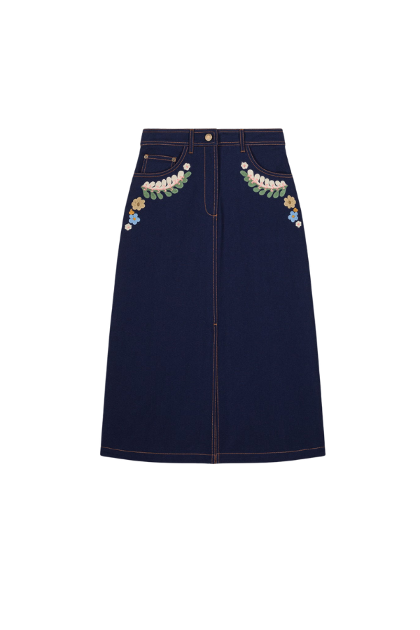 Midi Skirt Izandre in Navy