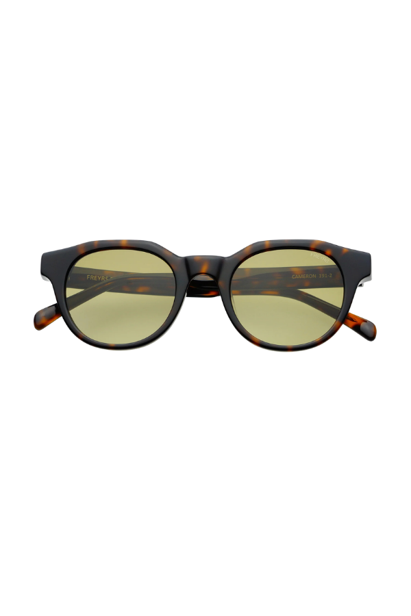 Cameron Acetate Uni Rnd Sun Tortoise/Grn