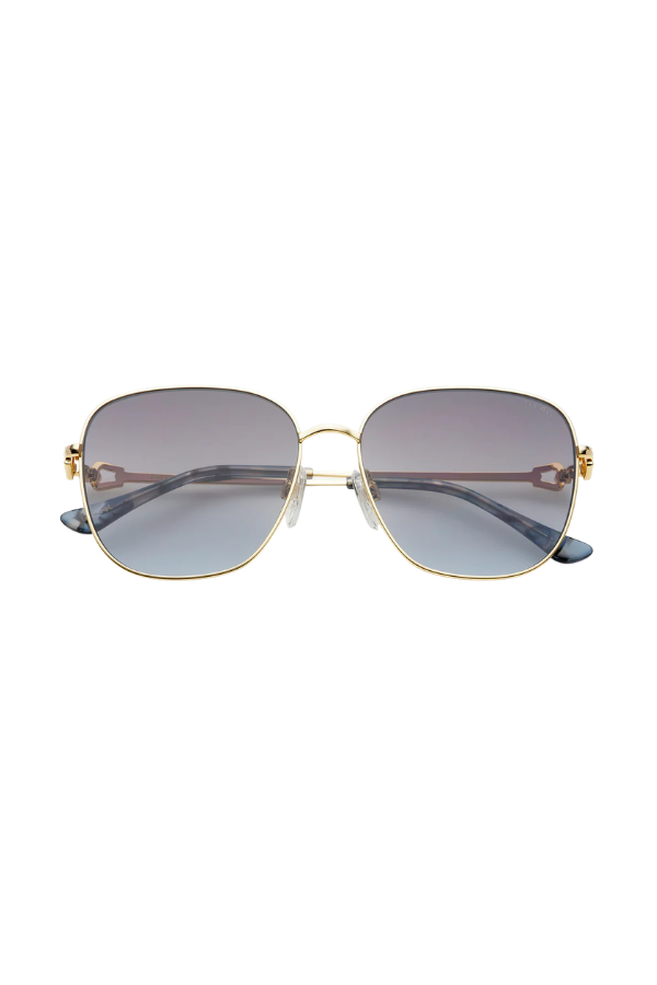 Lea Womens Round Sun Gold/Gray