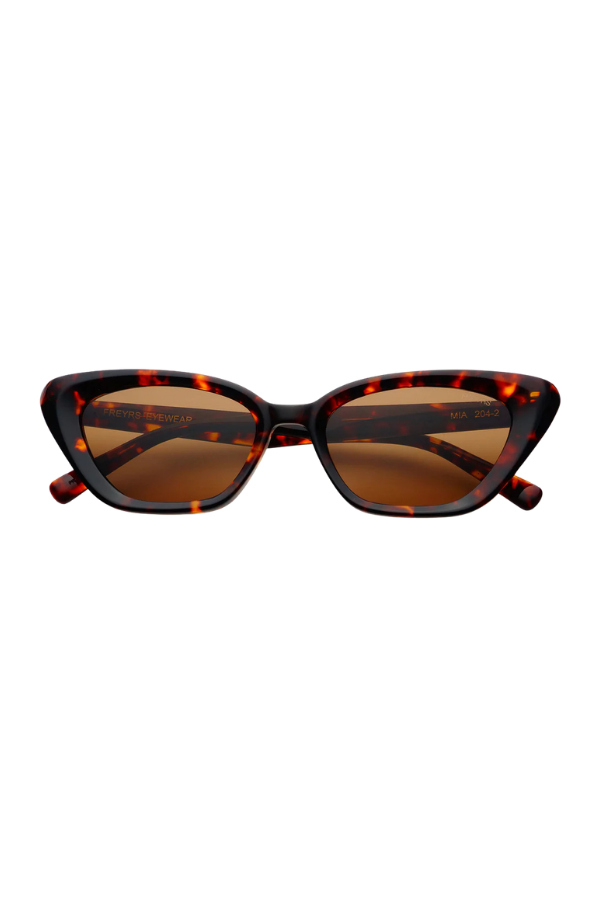 Mia Acetate Cat Eye Sunglasses Brn Tortoise