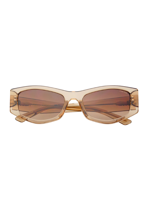 Jade Acetate Cat Eye Sunglasses Tan