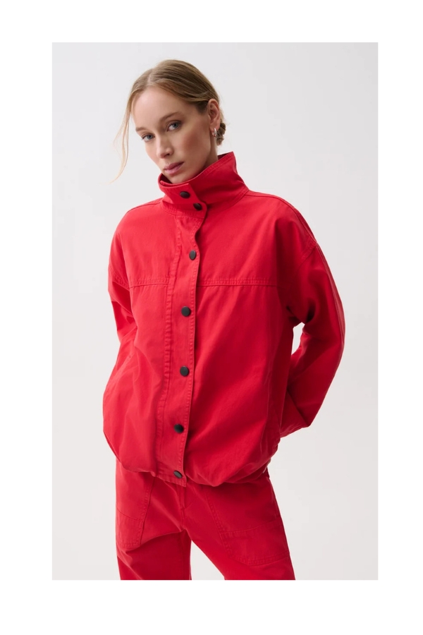 Liberty Funnel Neck Jacket in Negroni