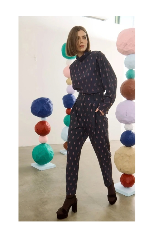 Whitton Pant in Paisley Posey