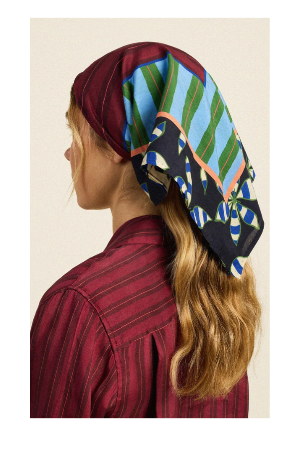 Charlotte Scarf in Mod Botan Stripe