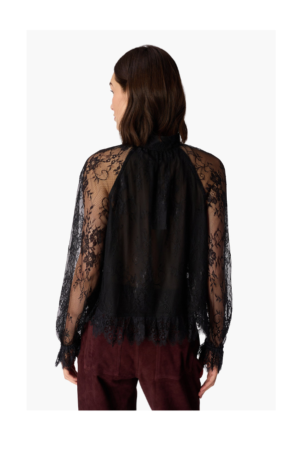 Tully Lace Blouse in Black