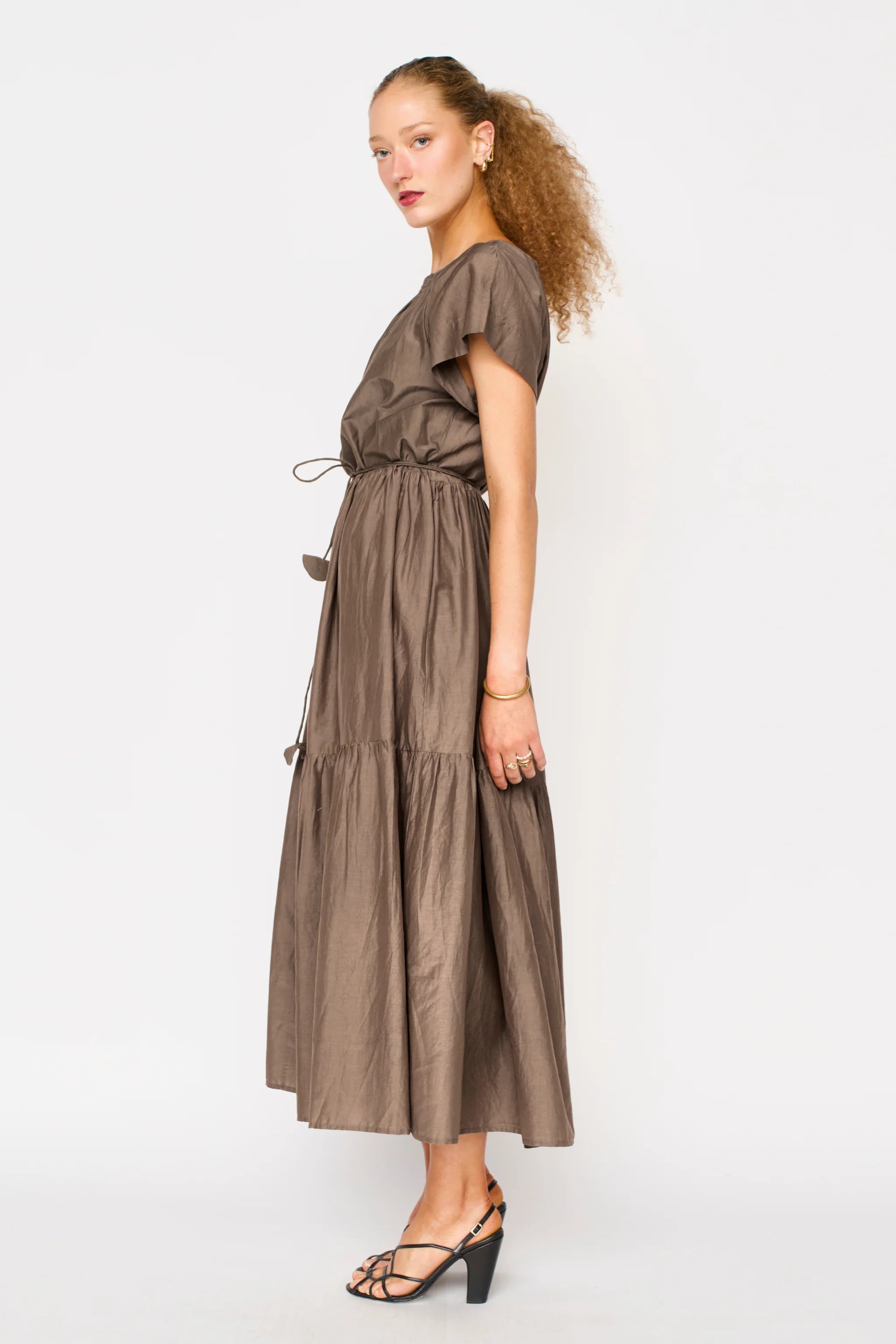 Vienna Maxi Dress in Walnut