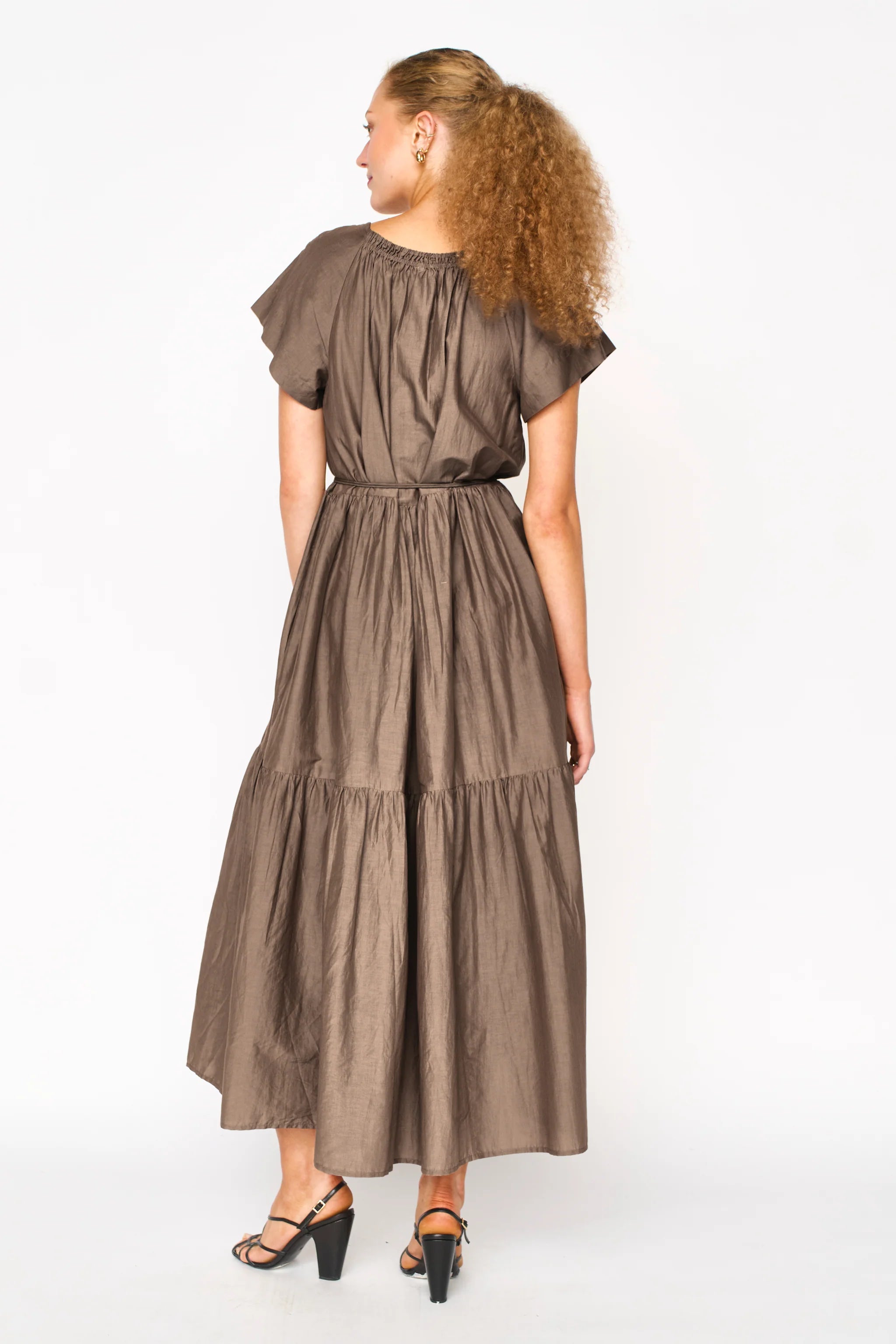 Vienna Maxi Dress in Walnut