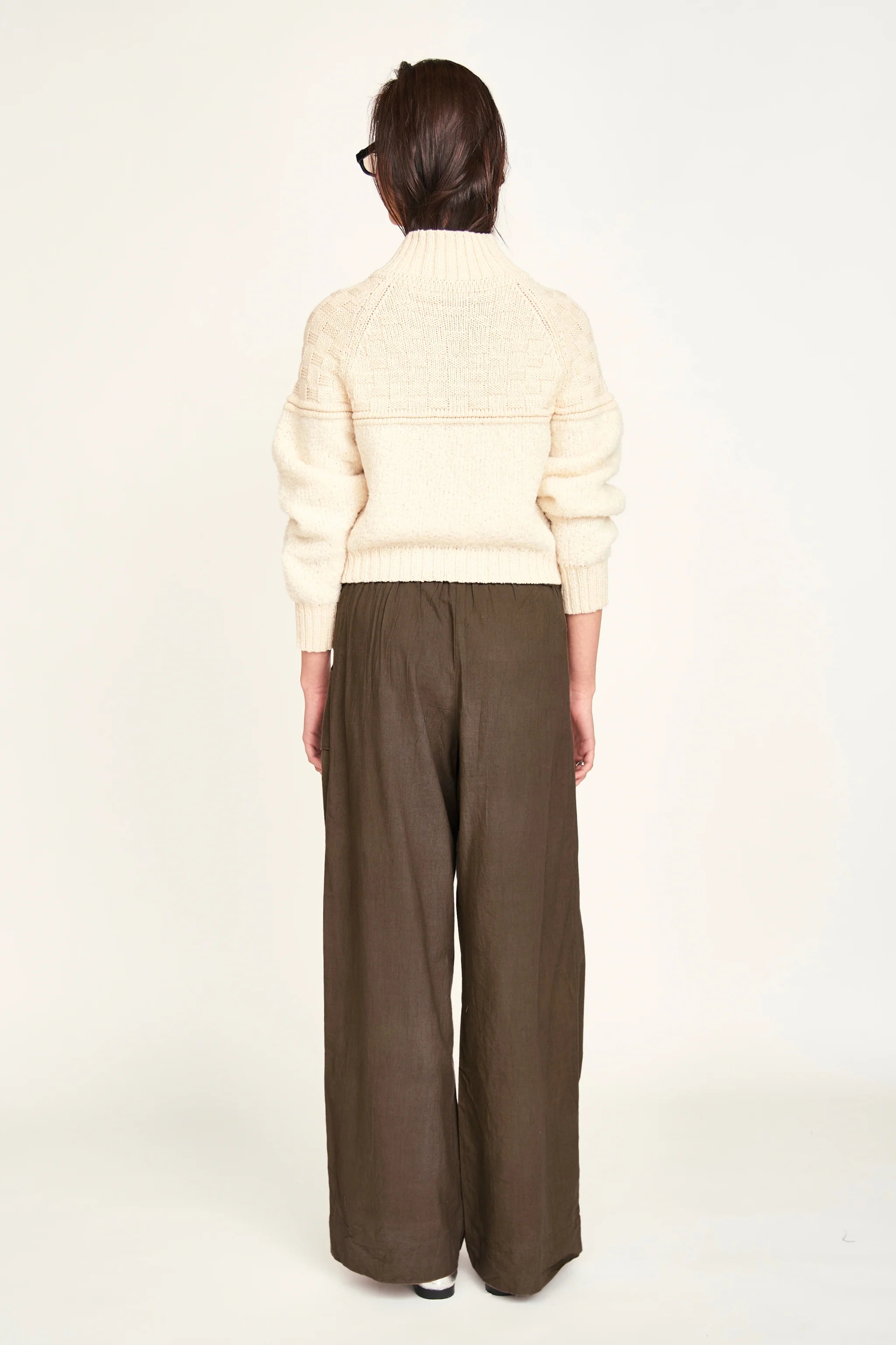 Klosters Zip Sweater in Alabaster