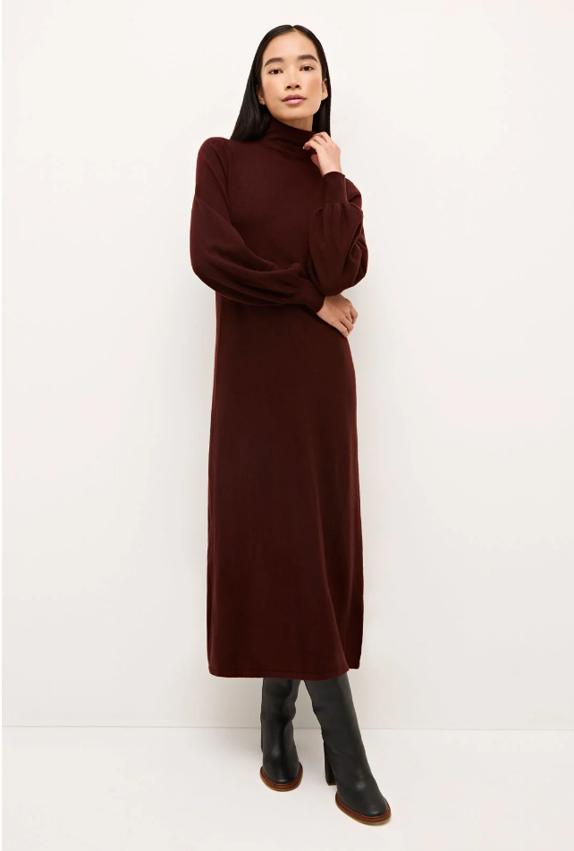 Misha Dress in Bordeaux