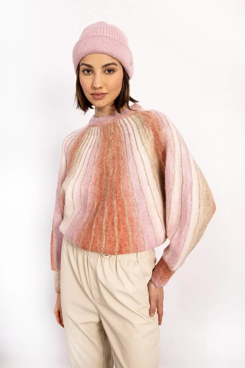 Ladies Knitted Sweater in Pink
